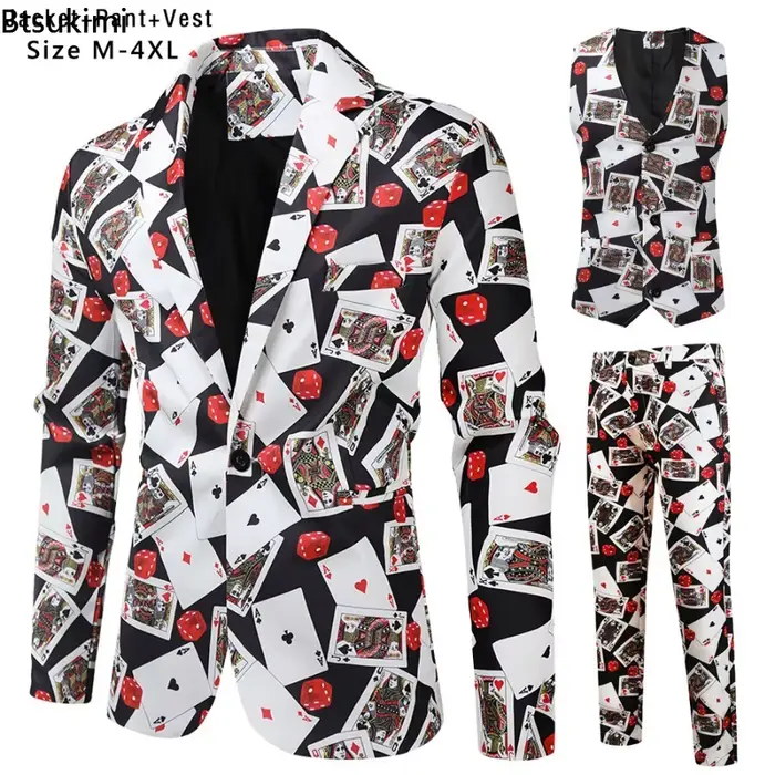 Costume de luxe 3 pièces pour homme élégant et décontracté ensemble veste gilet pantalon motifs cachemire coupe ajustée occassions spéciales femmes hommes occasions sociales