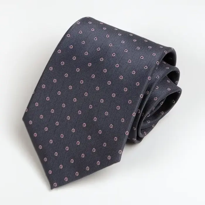 Cravate de Costume Professionnel Motif à Pois Bleu 8cm Nouveau Style Accessoire Masculin Chic Occasions Spéciales